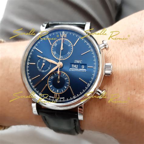 prezzo iwc portofino quadrante blu e data|Prezzi per IWC Portofino Chronograph .